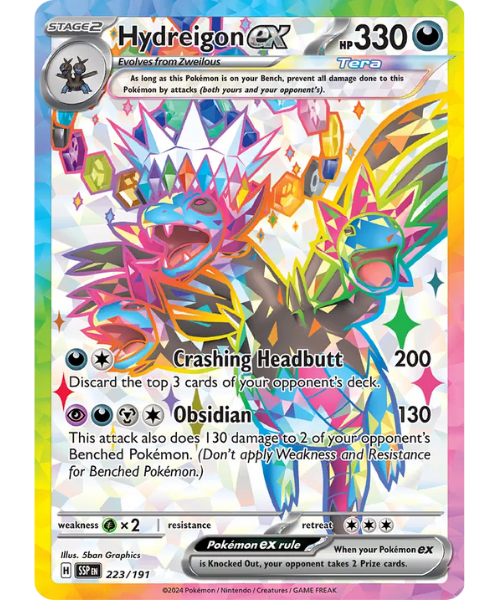 Scarlet & Violet Surging Sparks 223/191 - Hydreigon ex [Ultra Rare]